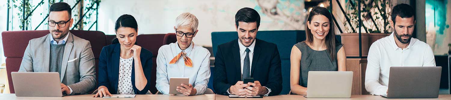 Lawyers checking the CPD rules on their devices