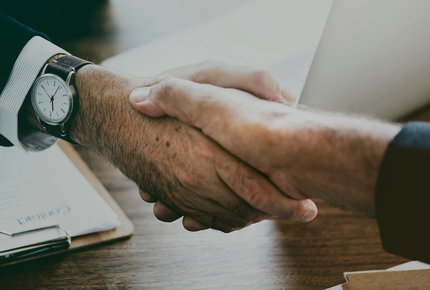 Lawyers shaking hands